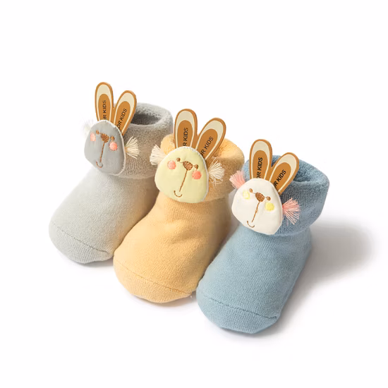 ユニセックスカスタム卸売子供ベビーキッズ Bci 綿おもちゃテリー靴下