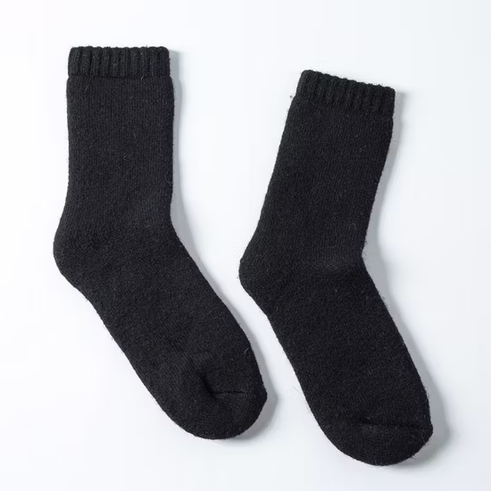 重い厚みの 100% ウール超暖かい冬のファッションソフト卸売男性靴下